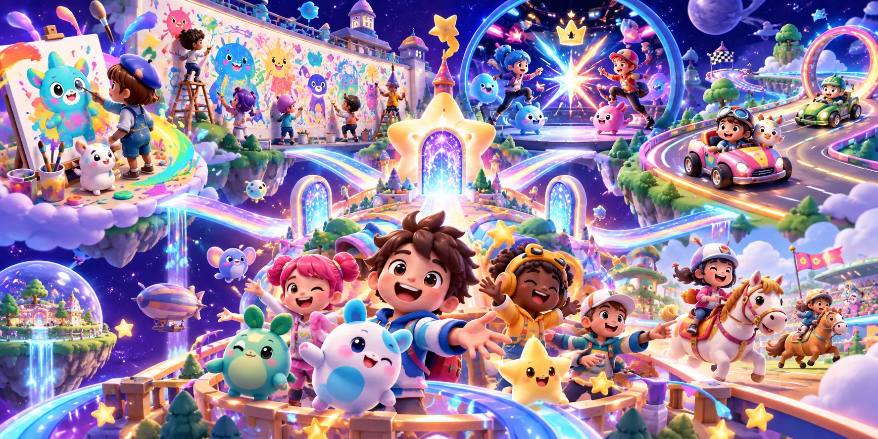 TOBIEの世界を表現したカラフルなビジュアル
